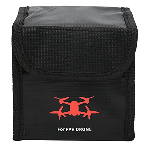 Batterie sicherer Beutel Explosionssicherer feuerfestes Lipo -Schutz FPV Drohne Schwarz (2 Batterie) von Jxngery