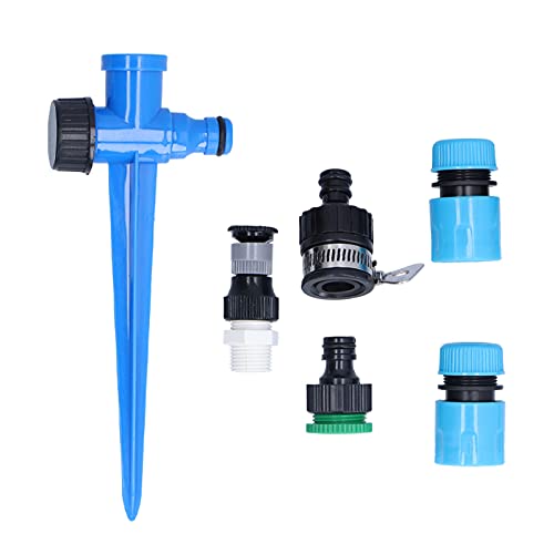 Bodensprinkler 360 Grad Einstellbarer Accessoires für das Bewässerungsgeräte für die Bewässerung von Bewässerungen für Obst, Gebüsch, Gewächshäuser | Materialien von Jxngery