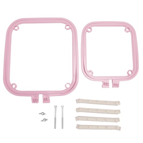 Doppelschicht Stickrahmen Stitch Hoop Ständer einstellbar integriertes ABS -Nadelhalter -Tool für Desktop (Hellviolett) von Jxngery