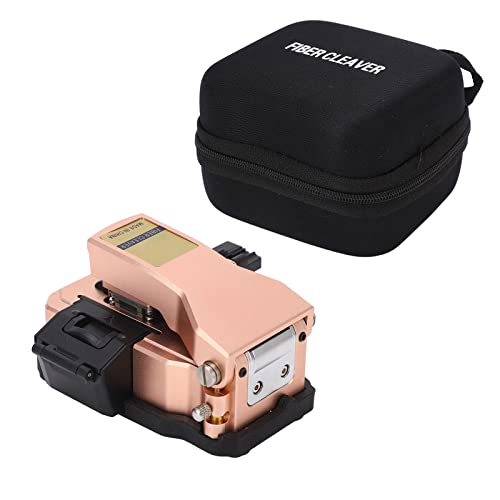 Faser Cleaver Tool Kit ftth optischer Kabelschneidemesser Cutter zurück mit Abfallbox 3 in 1 Klemmschlitz Roségold von Jxngery