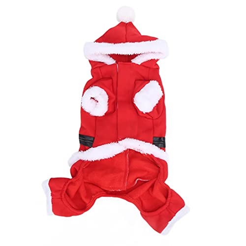 Haustier Weihnachten Santa Claus Kostüm Hund Winter Hoodie Mantel für kleine mittelgroße große Hunde (L) von Jxngery