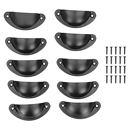 Jxngery 10Set Cabinet Handles Vintage Shell -geformte Türgriff Schrankschrank für Küchenmöbel Schubladen Bücherregale Schuhschränke von Jxngery