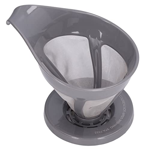 Jxngery Edelstahl Kaffees ieb Fein körniger Trichter Tropf Kaffee maschine Hands pül filter Pulver Filter tragbar leicht zu reinigen (Grau) von Jxngery