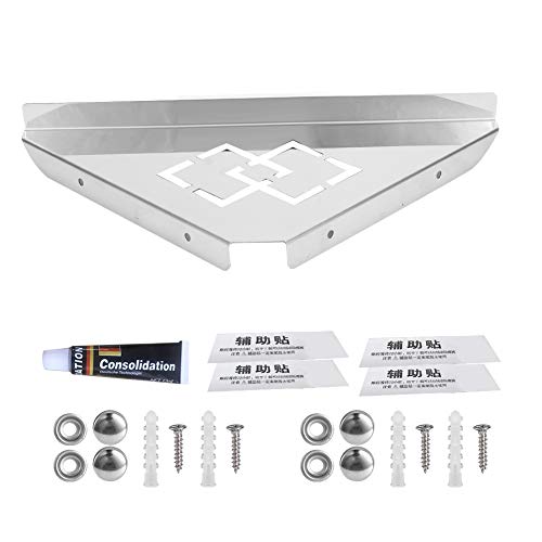 Jxngery Edelstahl-TRIANGULARE LAGERLAGE Shelf DUSCH Ecken Regal Rack ORGANISIERER Home Hotel (Kein Schlagfreiermodell) von Jxngery