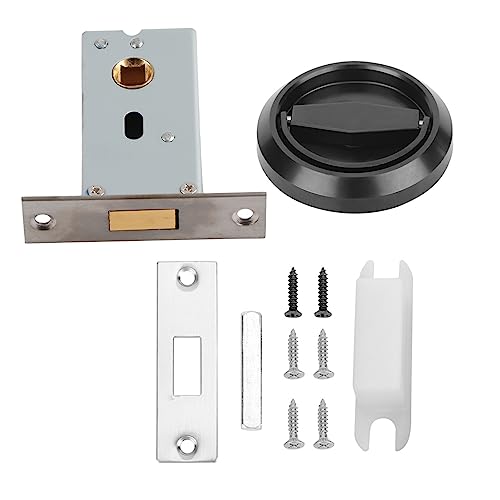 Jxngery Edelstahl Türschloss mit Griff Ring Schrank Schubladen Schrank Tür Mehr schicht ige Anti-Schutz-Schutz für Küchen schränke (Schwarz) von Jxngery