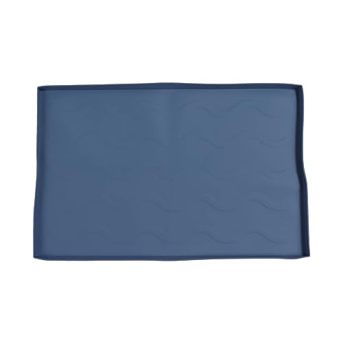 Jxngery Grillmatte Silikon-Oberabdeckung Antihaft-Grillschutzmatte für Grillplatte mit hohen Temperaturen (22inch dunkelblau) von Jxngery