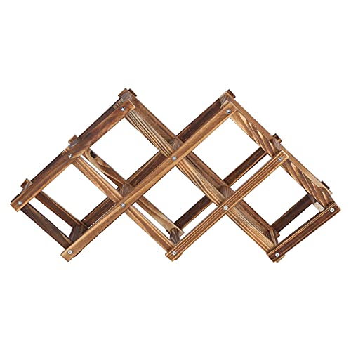 Jxngery Hölzerne Weinregal Langlebiger, einfacher eleganter Weinhalter für das Home Hotel Office (6pcs) von Jxngery