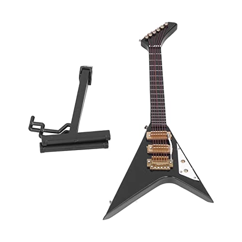 Jxngery Mini-Gitarre, groß, hoch, schwarz, V-Gitarrenmodell, Dekoration, Ornamente für Musikliebhaber, Regal, Einweihungsgeschenk Jxngery Mini-Gitarre, groß, hoch, schwarz, V-Gitarrenmodell, Dekoration, Ornamente für Musikliebhaber, Regal, Einweihungsgeschenk von Jxngery