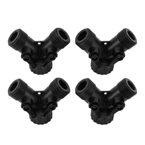 Jxngery Tippen Sie auf Y Splitter Premium 2 - -Ventilschlauchanschluss für Gartenarmatur Standard (Schwarz) von Jxngery