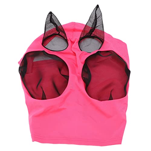 Jxngery efliegenmaske atmungsaktive weiche gestrickte Mesh Seidengesichtsschutz für bequemes Reiten (Rosa) von Jxngery
