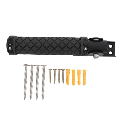 Klappbarer Haltegriff für die Tür, rutschfester Haltegriff für Wand, Türrahmen, Treppen, ältere Menschen (Schwarz) von Jxngery