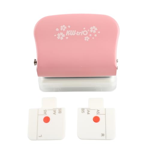 Locher Pink Manuelle Stanzmaschine für A4 B5 A5 Loseblattpapier Locher Pink Manuelle Stanzmaschine für A4 B5 A5 Loseblattpapier von Jxngery