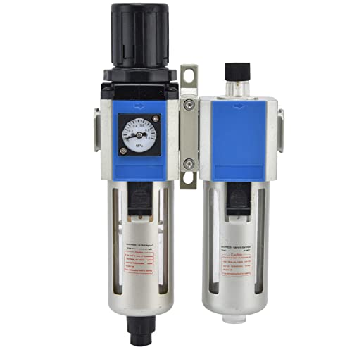 Luft kompressor Durchfluss filter Druckregler Schmierstoff kombination Öl Wasser abscheider für effiziente Arbeit Aluminium material (GFC300-08) von Jxngery