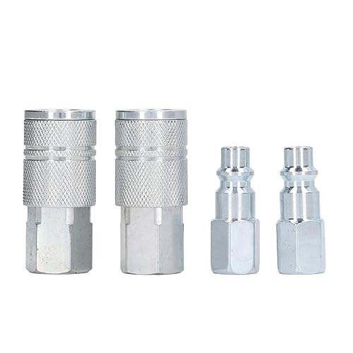 Luftkuppler -Plug -Kit hoher Durchfluss Schnellanschlussanschlüsse 3/8in NPT -Kompressorzubehör von Jxngery