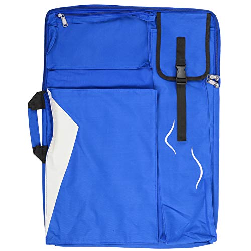 Malen -Rucksack -Skizzebrett 4K Multifunktionelle Kunst wasserdichte Leinwandbeutel (Blau) von Jxngery
