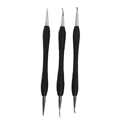 Modellierungswerkzeuge für Lederhandwerkswerkzeuge stark aus Edelstahl DIY -Pressrupp -Werkzeug für Haushalt 3PCs von Jxngery