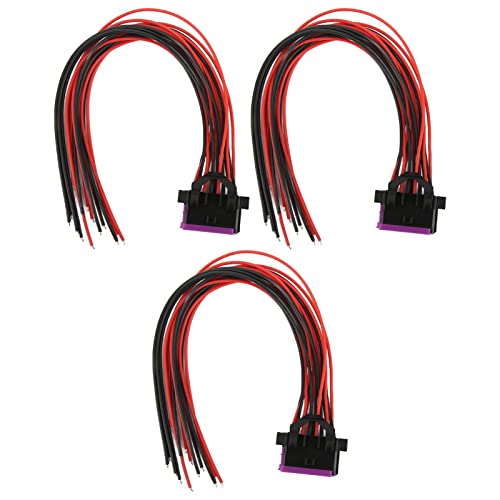 OBD2 weibliches Steckerkabel Hochleitungsdiagnose -Verlängerungskabel 3PCS 16 PIN J1962 OBDII Automobiladapter -Stecker 30 cm von Jxngery
