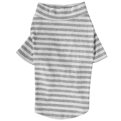 PET-BAUMWOLLE GESTREIFTE HIRT HUNDE HUND KLEINER SCHWECK CAT ATEMABLE TEE HIRTS SOFT PUPPY-KLEIDUNG FÜR PET-STREIFEN SHIRTS OUTDOOR INDOOR (L) von Jxngery