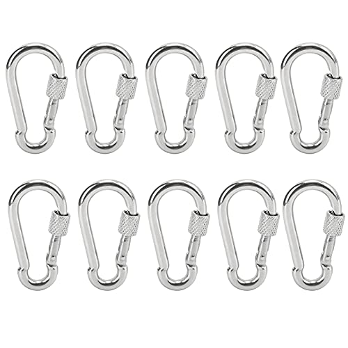 SPAC -KARABINER -SETT -SET von Edelstahl -Stahl -Sicherheitshaken 10PCs für den Außengebrauch SPAC -KARABINER -SETT -SET von Edelstahl -Stahl -Sicherheitshaken 10PCs für den Außengebrauch von Jxngery