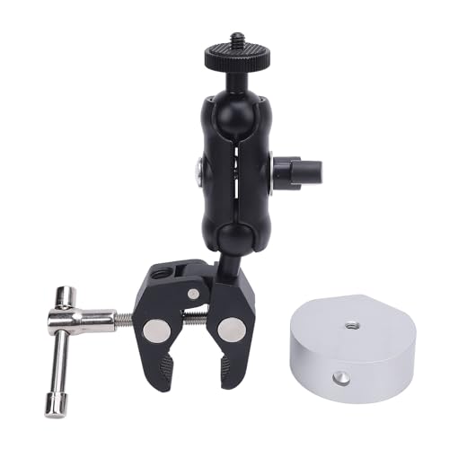 Satellitenklemme -Klammer -Adapter -Set Aluminiumlegierung einstellbare Klemmklammer -Kit für Mini für RV -Pole -Yacht (Silberadapter) von Jxngery
