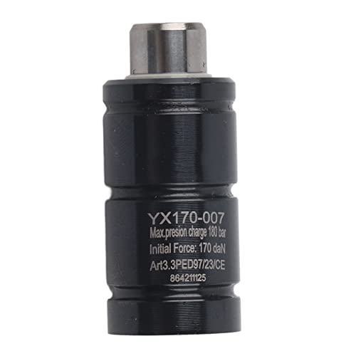 Stickstoffgasfeder Mini -Leichtmetallzylinder -Stempelteile mit Inflationsanschluss 2800N Langer Schlaganfall praktisch für die Stickstoffzylinder für die Verdichtung (X170-007) von Jxngery