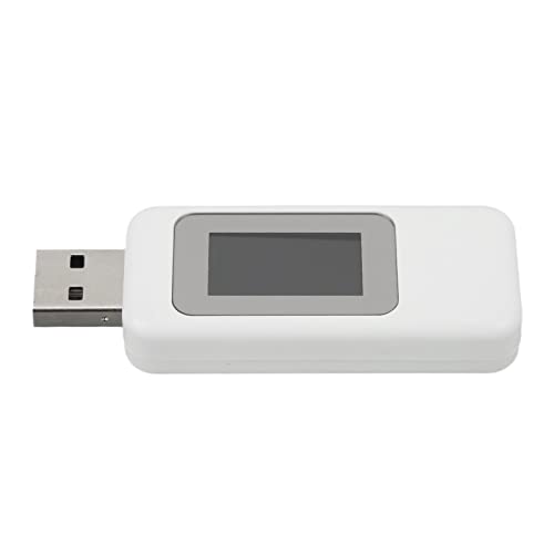 USB -Stromerkennung Direkt lesen Sie Easy View Power Off -Speicher -Leistungsanalysator für Mobiltelefone Ladegerät White 1PC (Weiß) von Jxngery