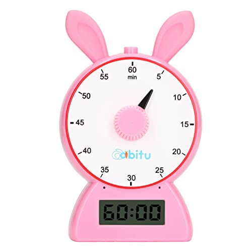 Visual Timer Kinder Countdown Kochzeitmanagement Timer Studie Effizienter Kunststoff (Rosa) von Jxngery