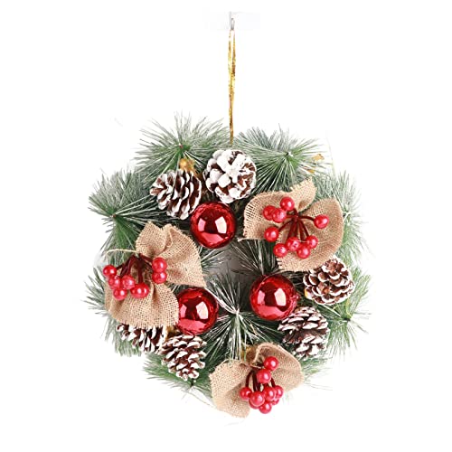 Weihnachtsgirlande Lebendige Lebensechte Tannennadeln Weihnachten Dekorative Girlande für Haustür Home Dekorationen (A Typ Klein) von Jxngery