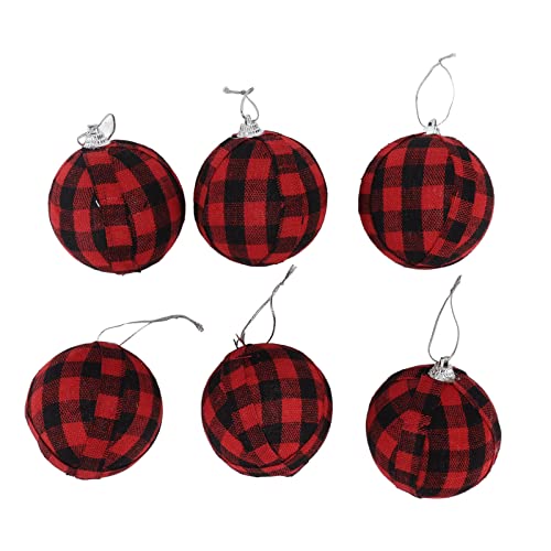 Weihnachtskugeln, 70 mm, Heimdekoration für Wand oder Tür, Rot und Schwarz kariert Weihnachtskugeln, 70 mm, Heimdekoration für Wand oder Tür, Rot und Schwarz kariert von Jxngery
