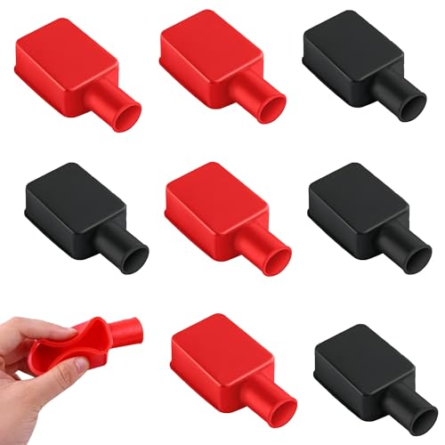 8 Stück Batterieklemmen-Gummimanschetten, Batterieklemmen, positive und negative Schutzhüllen, Autobatterieklemmen, Isolations-Schutzhülle. 8 Stück Batterieklemmen-Gummimanschetten, Batterieklemmen, positive und negative Schutzhüllen, Autobatterieklemmen, Isolations-Schutzhülle. von Jyinelx