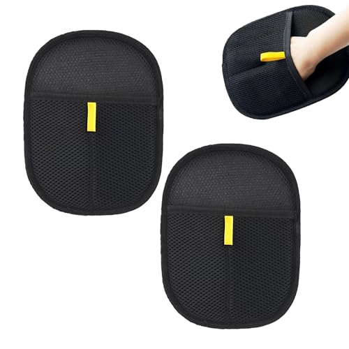 Jyinelx 2-teiliges Fellpflege-Handschuh-Set, multifunktionaler Tierhaarentferner-Handschuh, antistatisch und Fellpflege, speziell zum Baden und Enthaaren von Katzen und Hunden, Haarentfernung Jyinelx 2-teiliges Fellpflege-Handschuh-Set, multifunktionaler Tierhaarentferner-Handschuh, antistatisch und Fellpflege, speziell zum Baden und Enthaaren von Katzen und Hunden, Haarentfernung von Jyinelx
