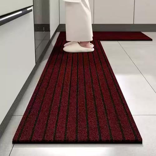 Jyswx Küche Esszimmer Teppich Läufer – Moderner Küchenteppich für Küche & Esszimmer, rutschfest, Waschbar, Rot, 50 x 200 cm Jyswx Küche Esszimmer Teppich Läufer – Moderner Küchenteppich für Küche & Esszimmer, rutschfest, Waschbar, Rot, 50 x 200 cm von Jyswx