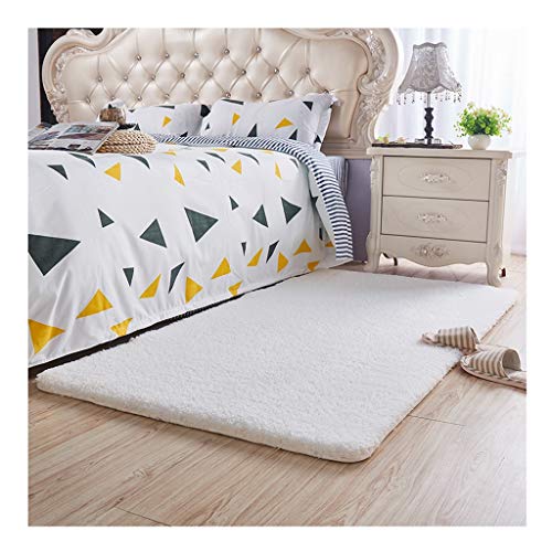 Flauschiger Kunstfell-Teppich für Wohnzimmer, superweicher Schaffell-Teppich, rutschfeste Yogamatte, Schlafzimmer, Boden, Sofa, zotteliger seidiger Plüschteppich, Nachttischteppich, Zimmerteppiche von Jyuiipcz