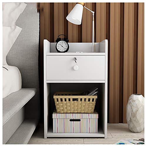 Jyuiipcz - Aktenschrank, 3-lagig, Schublade, Massivholz, Aktenschrank, schlicht, modern, Schließfach, Büro, Datenspeicherschrank mit Schloss, Schlüssel, komplett montiert (Farbe: #1) (#9) von Jyuiipcz