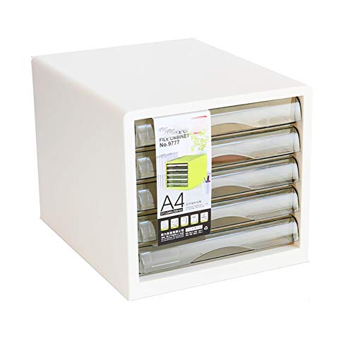 Jyuiipcz Aktenschrank, 5-lagig, Schubladentyp, Aktenschrank, Büro-Daten-Aufbewahrungsbox, Kunststoff-Schublade, Aktenschrank, mehrere Farben (Größe: #1) (#14) von Jyuiipcz