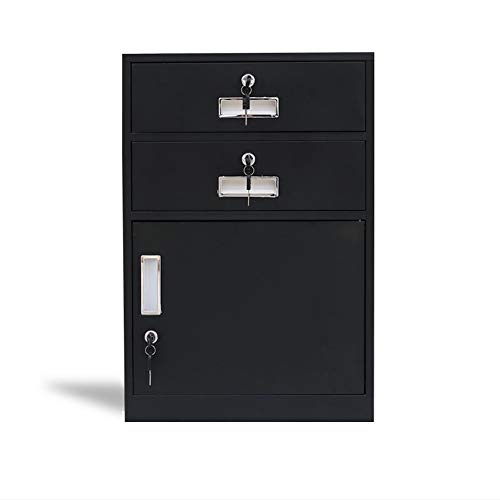 Jyuiipcz Aktenschrankschloss, Aktenschrank, 3-lagig, Schubladentyp, Aktenschrank, komplett montiert, außer für Rollen für den Bürogebrauch (Farbe: #1) (#18) von Jyuiipcz