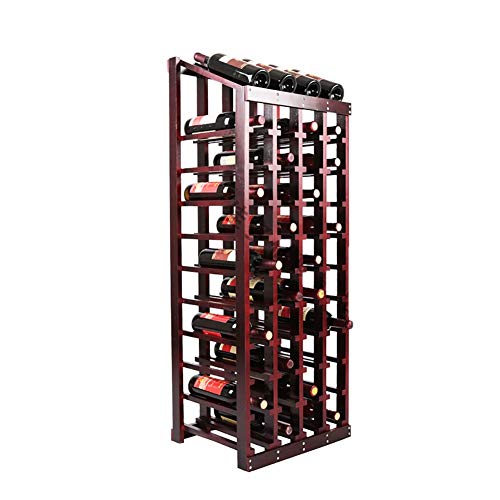 Jyuiipcz Weinregal, freistehend, europäisches Massivholz, Weinständer, Wohnzimmer, Esszimmer, bodenstehendes Gitterregal, geeignet für Bar, Weinkeller (Größe : #1) (#1) (#1) von Jyuiipcz
