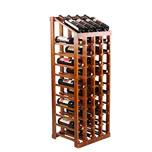 Jyuiipcz Weinregal, freistehend, europäisches Massivholz, Weinständer, Wohnzimmer, Esszimmer, bodenstehendes Gitterregal, geeignet für Bar, Weinkeller (Größe : #1) (#2) von Jyuiipcz