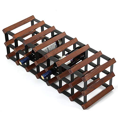 Jyuiipcz Weinregal, zusammenklappbar, aus Holz, keine Montage erforderlich, europäisches Massivholz, Weindekoration, Präsentationsständer (Größe 1) (Nr. 7) von Jyuiipcz