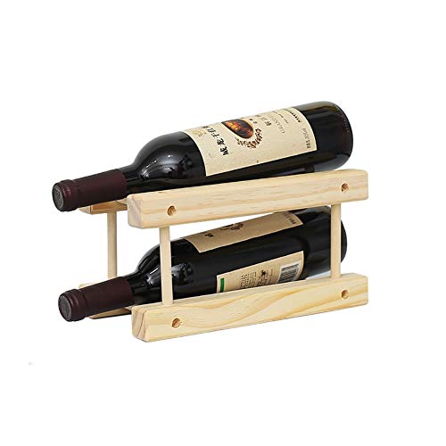 Jyuiipcz Weinregal aus Bambus, unabhängiges Weinflaschenregal, europäisches kreatives Restaurant, Dekoration, Haushalt, kleines Wohnzimmerregal (Größe : #1) (#1) (#1) von Jyuiipcz