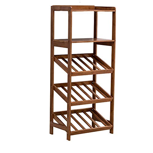 Jyuiipcz Weinregal aus Holz, freistehend, vertikal, Flaschenständer mit 2 Lamellen, Massivholz, Bambusmaterial, moderne Einfachheit, kleiner Weinglashalter, Wohnzimmer, Restaurant (Größe : #1) (#1 von Jyuiipcz