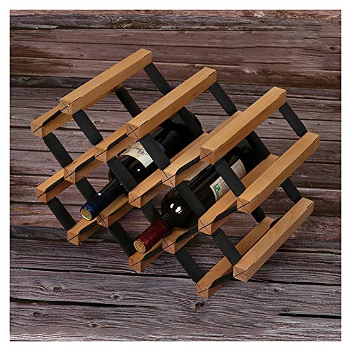 Jyuiipcz Weinregal für den Schreibtisch, Massivholz, stapelbar, für europäisches Restaurant, Zuhause, Sideboard, freistehend, Heimdekoration, Regal (Größe: #1) (#4) von Jyuiipcz
