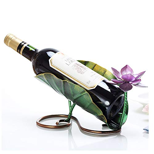 Jyuiipcz Weinregal für den Schreibtisch, europäische kreative Vielfalt, einzigartiges Weinflaschenregal aus Metall, moderne Einfachheit, Persönlichkeit, Wohnaccessoires, Dekoration (Größe: #1) (#9) von Jyuiipcz