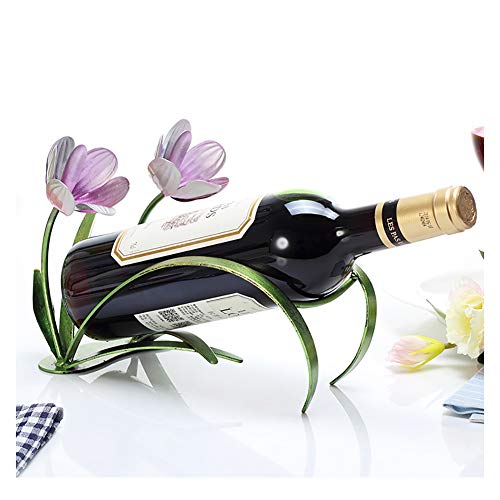 Jyuiipcz Weinregal für den Schreibtisch, europäische kreative Vielfalt, einzigartiges Weinflaschenregal aus Metall, moderne Einfachheit, Persönlichkeit, Wohnaccessoires, Dekoration (Größe: #1) (#13) von Jyuiipcz