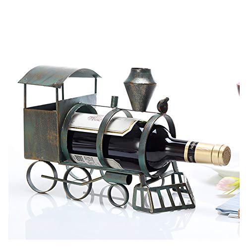 Jyuiipcz Weinregal für den Schreibtisch, europäische kreative Vielfalt, einzigartiges Weinflaschenregal aus Metall, moderne Einfachheit, Persönlichkeit, Wohnaccessoires, Dekoration (Größe: #1) (#19) von Jyuiipcz