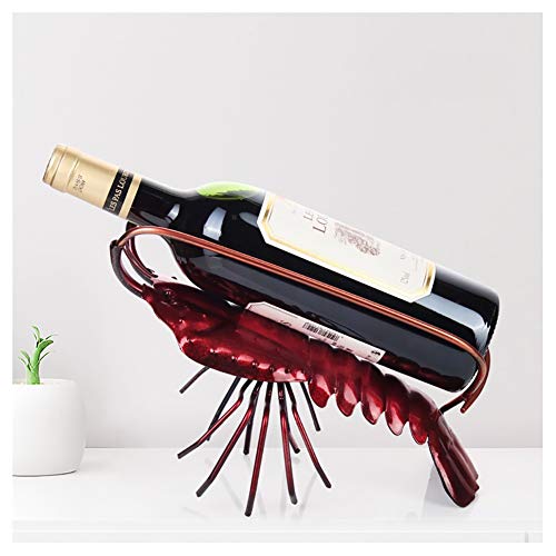 Jyuiipcz Weinregal für den Schreibtisch, europäische kreative Vielfalt, einzigartiges Weinflaschenregal aus Metall, moderne Einfachheit, Persönlichkeit, Wohnaccessoires, Dekoration (Größe: #1) (#18) von Jyuiipcz