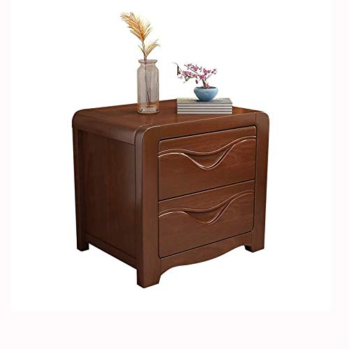 Stilvoller Nachttisch Massivholz Nachttisch Schrank mit modernem Doppelschubladen Design Stilvoller Nachttisch Massivholz Nachttisch Schrank mit modernem Doppelschubladen Design von Jyuiipcz