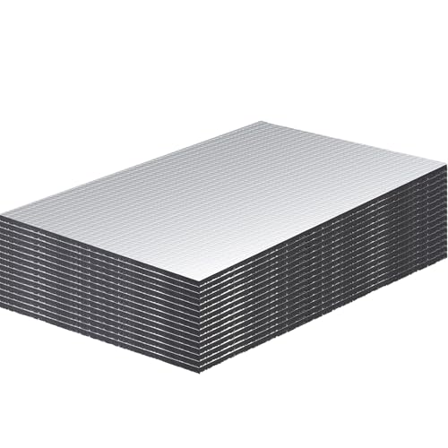 Jyvex 15 Stück Dämmmatte Auto, 250x180x5mm Antidröhnmatte Selbstklebend Autoschallisolierung, Dämmmatte Motorhaube, Feuerfest, Feuchtigkeitsfest, Wasserdicht, Schalldämmung Isolierung von Jyvex