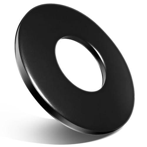 Jyvex 40 Stück Unterlegscheiben M4 Schwarz, M4x12 Edelstah Beilagscheiben DIN 9021 A2 V2A Karosseriescheiben Groß Flach Unterlegscheiben, Rostfreie Flat Washers für Schrauben, Muttern, Gewindestange von Jyvex