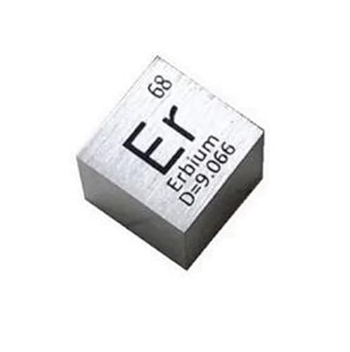 1 x 99,9 % reines Erbium-Metall-Periodensystem, Würfel aus Metall, geschnitztes Element, wunderbare Bastelkollektion, 10 x 10 x 10 mm von Jyving